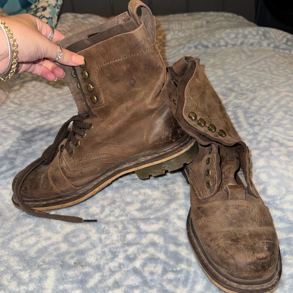Dr. Martens Dark Brown Leather Boots